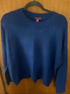 Vince Camuto Royal Blue Knit Crewneck
